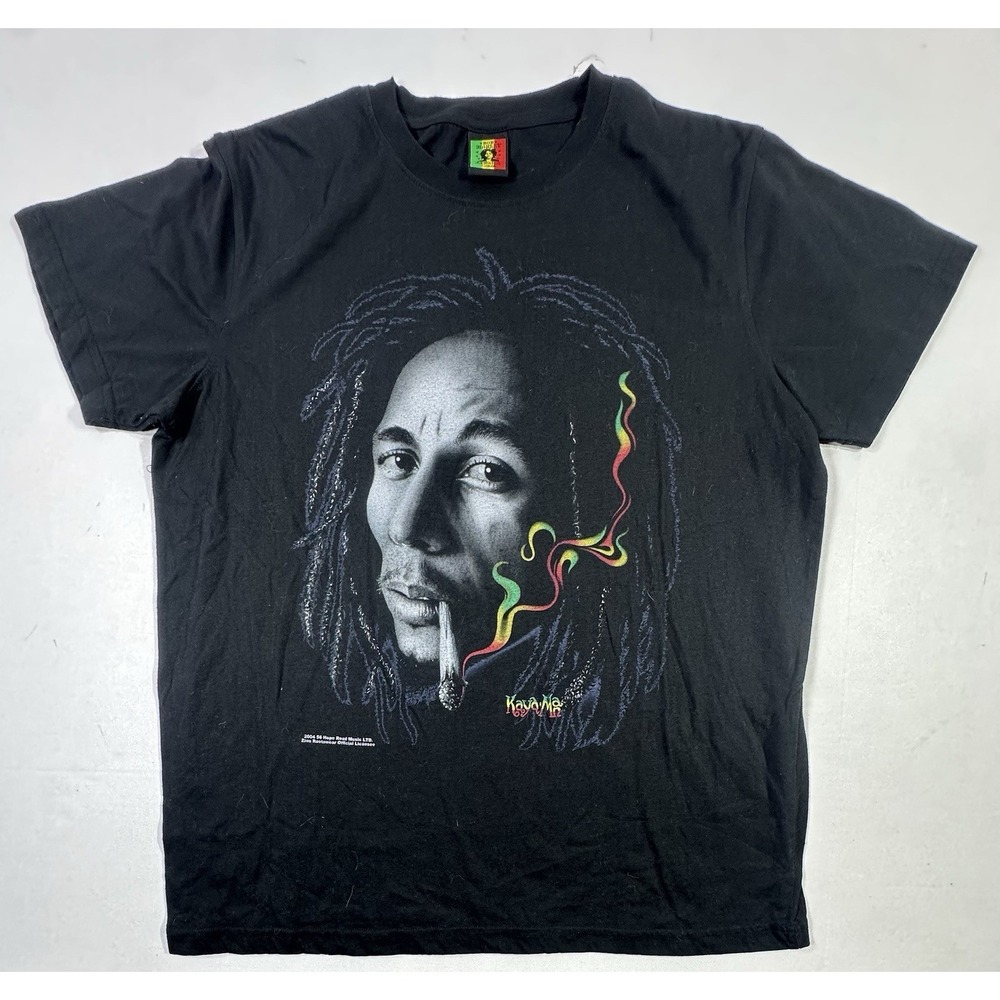 VTG 2004 Bob Marley Zion Rootswear T-Shirt XL Kaya Smoke Rasta Reggae Tee